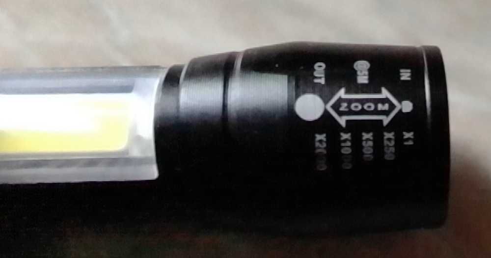 Яркий фонарик BL 511 COB usb металл,в кейсе,ліхтар