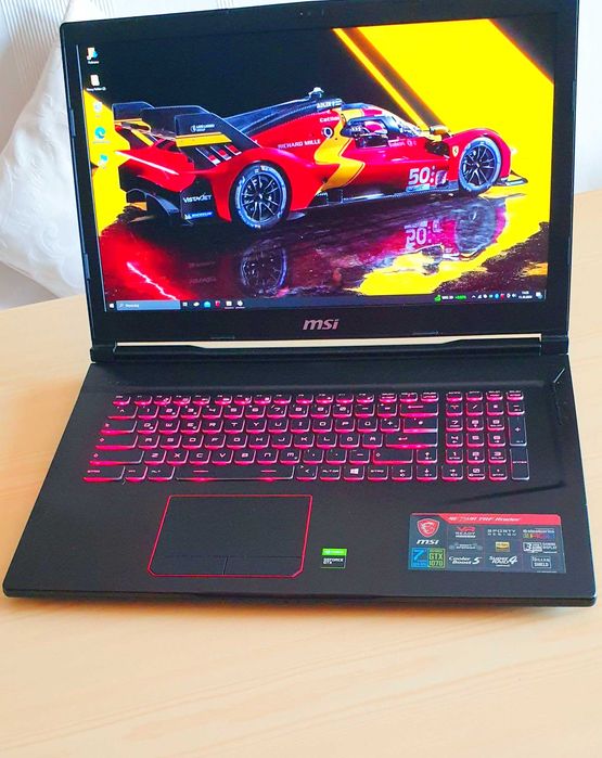 17,3" MSI GEFORCE laptop gra do cs2 fifa Gta5 GTX ssd Gaming RGB 120hz