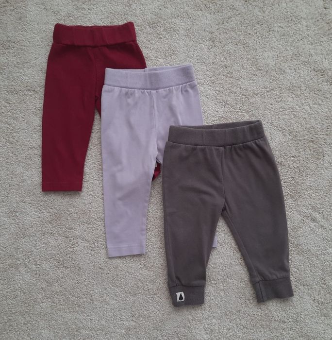 Trzy legginsy dziewczęce