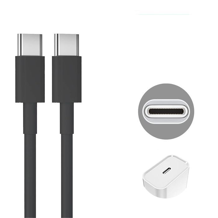 Kabel USB Typu C do USB C Szybkie Ładowanie 60W 1.8 m Czarny