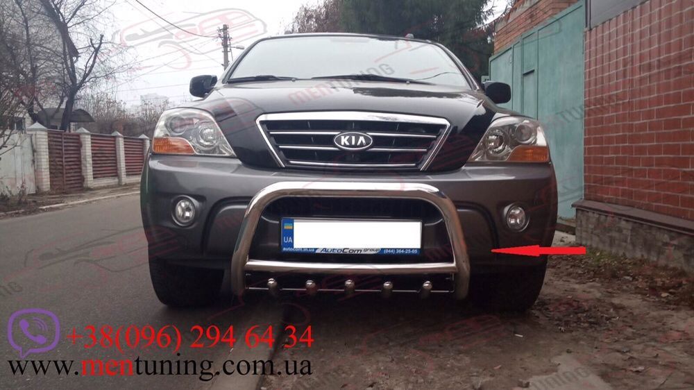 Кенгурятник для Kia Sorento Защита бампера обвес дуги пороги тюнинг