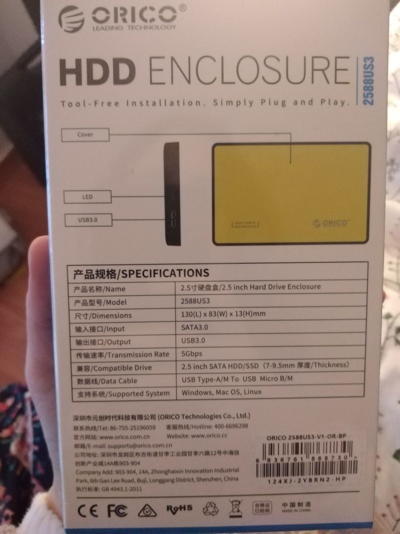 Caixa HDD enclosure h