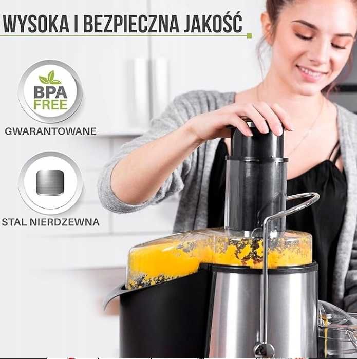 Sokowirówka Odśrodkowa Twinzee 850W 2 prędkości – Szybka i Wydajna