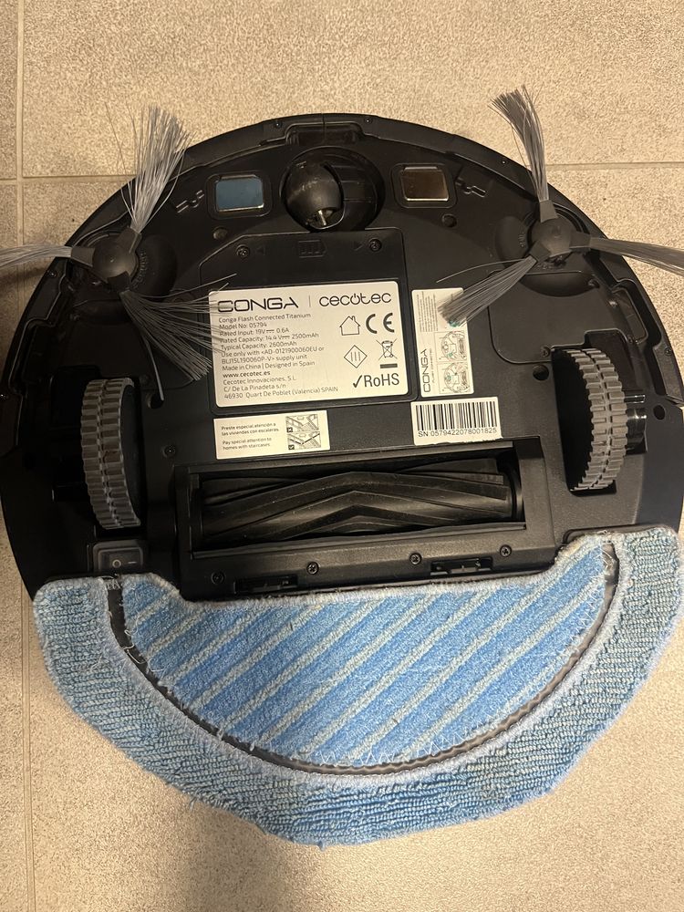 Robot sprzątający Cecotec Conga Flash Connected Titanium – 4w1