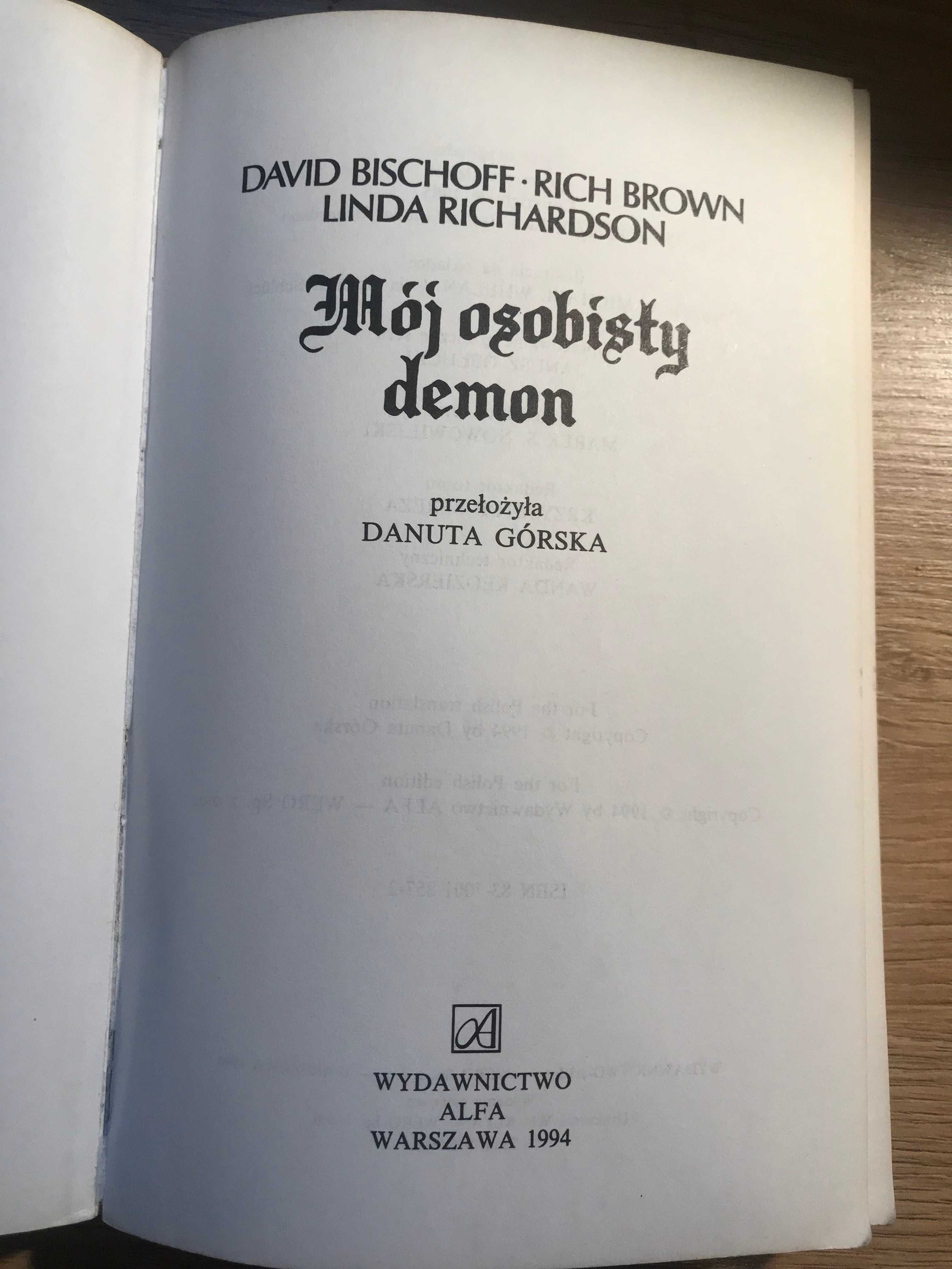 Mój osobisty demon David Bischoff Rich Brown Linda Richardson