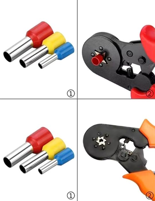 Набор наконечников-муфт 700 шт клеммы для обжима кабелей наконечник