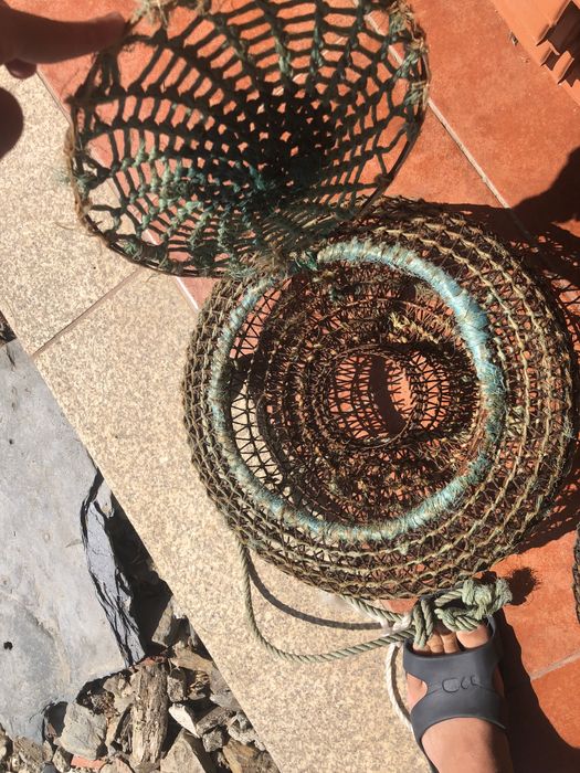 armadilha de polvo artesanal (muito boa para decoração)