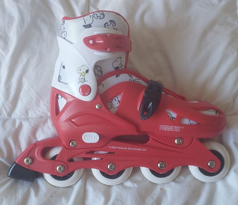 Patins em linha Snoopy 35-38 ótimo estado