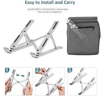 Підставка алюмінієва ноутбука планшета подставка Laptop Stand (сірий)