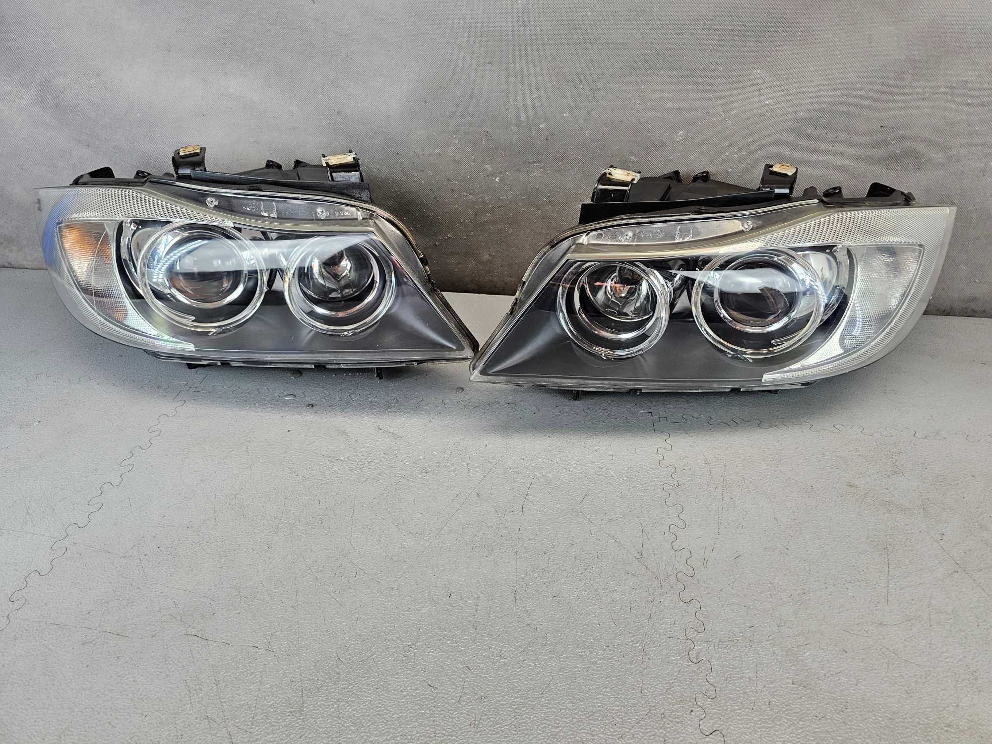 Bmw E90 E91 Lampy Przód Przednie Bi-Xenon Komplet Lewa+Prawa EU IGŁA