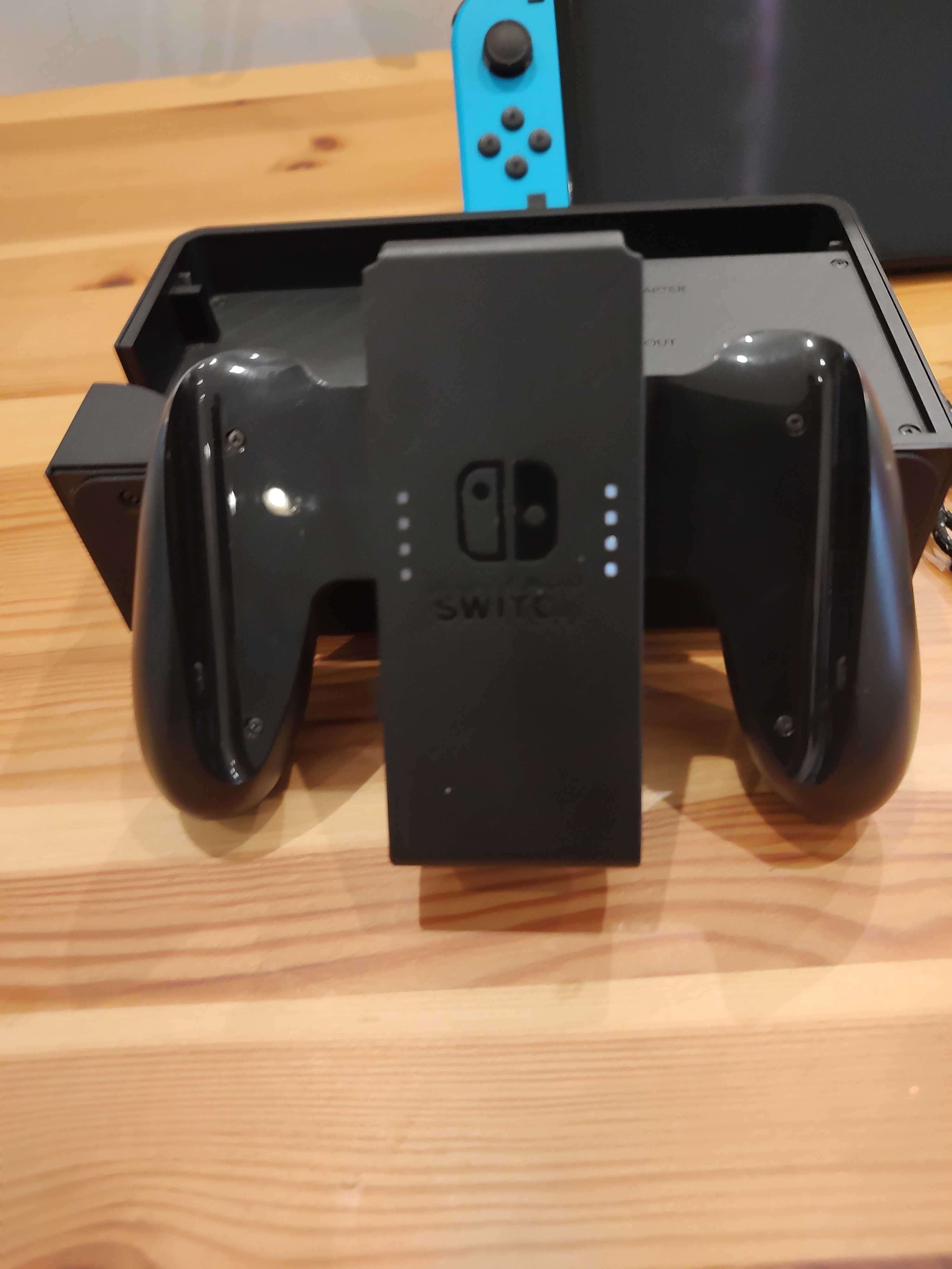 Nintendo Switch OLED 64GB Neon Blue/Red + 2 jogos fisicos