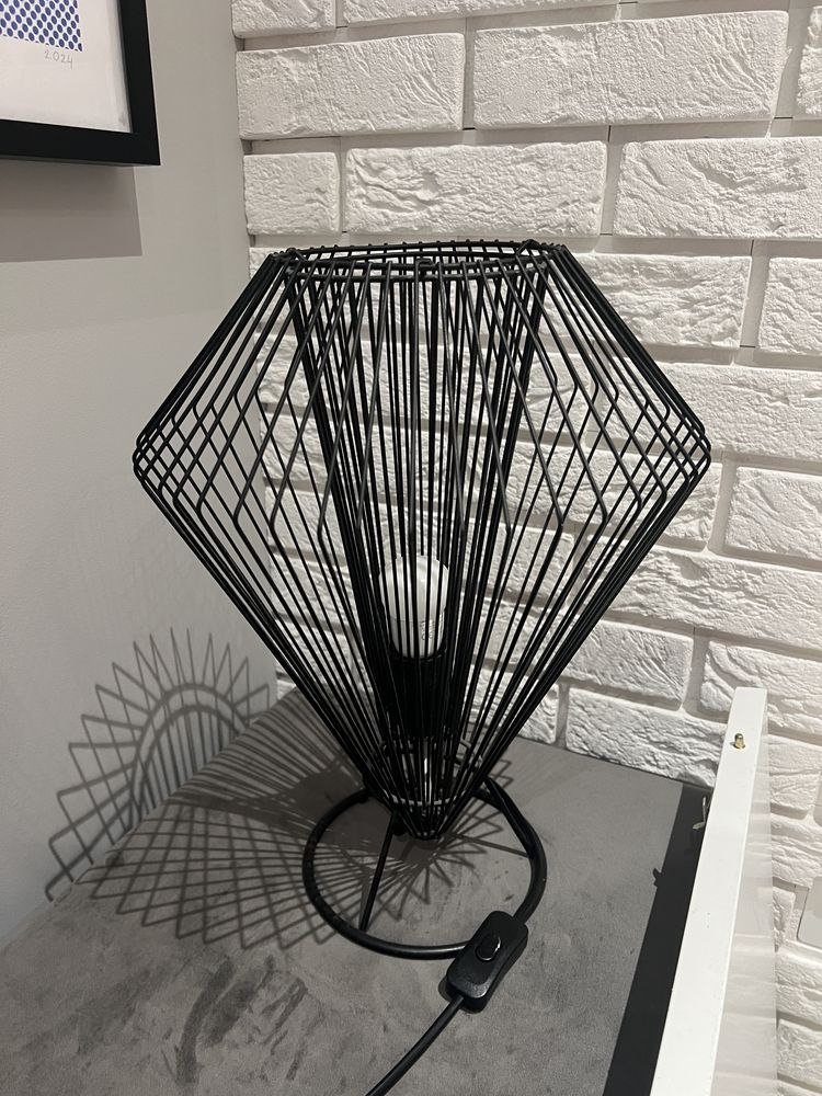 Zestaw lamp lampy czarne industrialne loft druciane wire