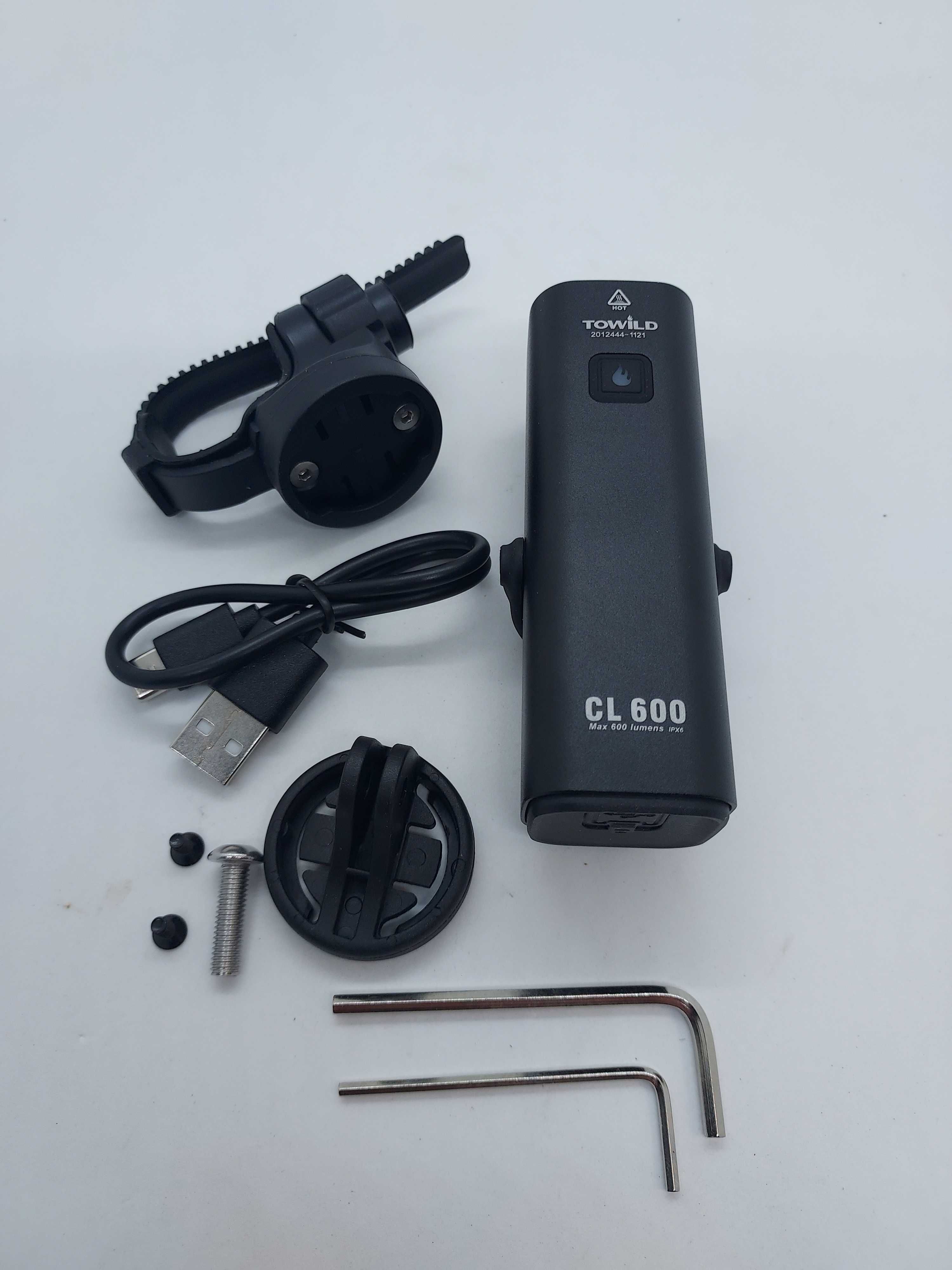 Lampka rowerowa Towild CL600 600lm USB-C Smart