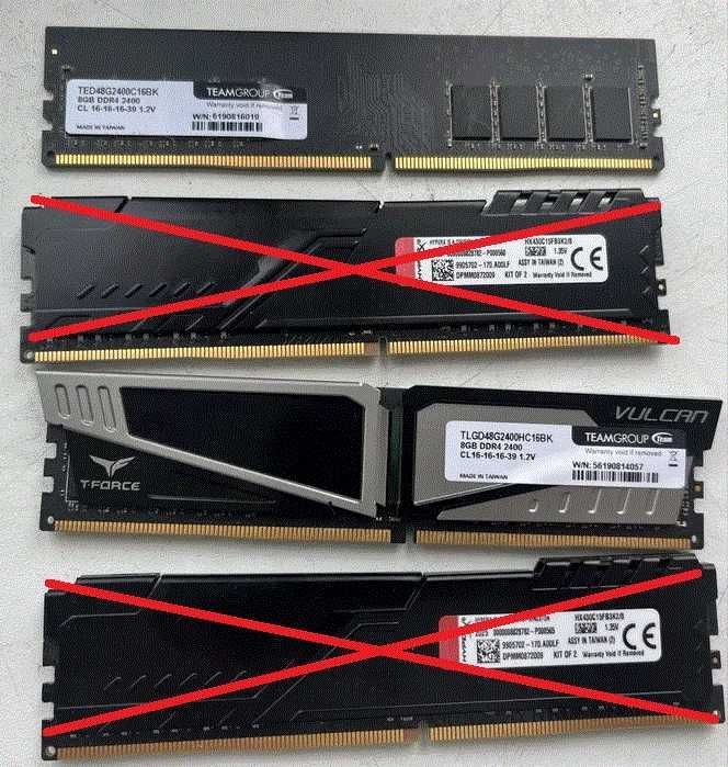 Оперативная память HyperX DDR4 2400Mhz 4Gb 8Gb 24GB