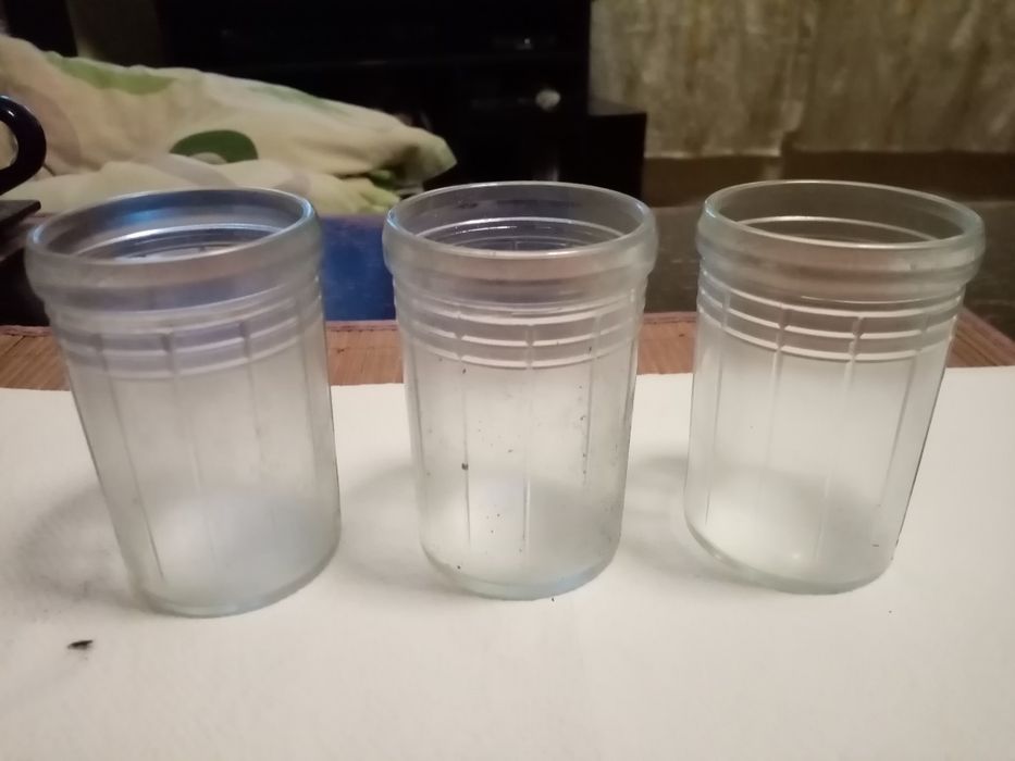 Szklanki musztardówki PRL szt 15