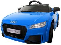 Samochodzik autko na akumulator Audi TT niebieskie skóra EVA