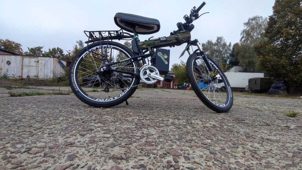 Складний Електричний Велосипед HUMMER 26x18' USA Army ЕЛЕКТРО