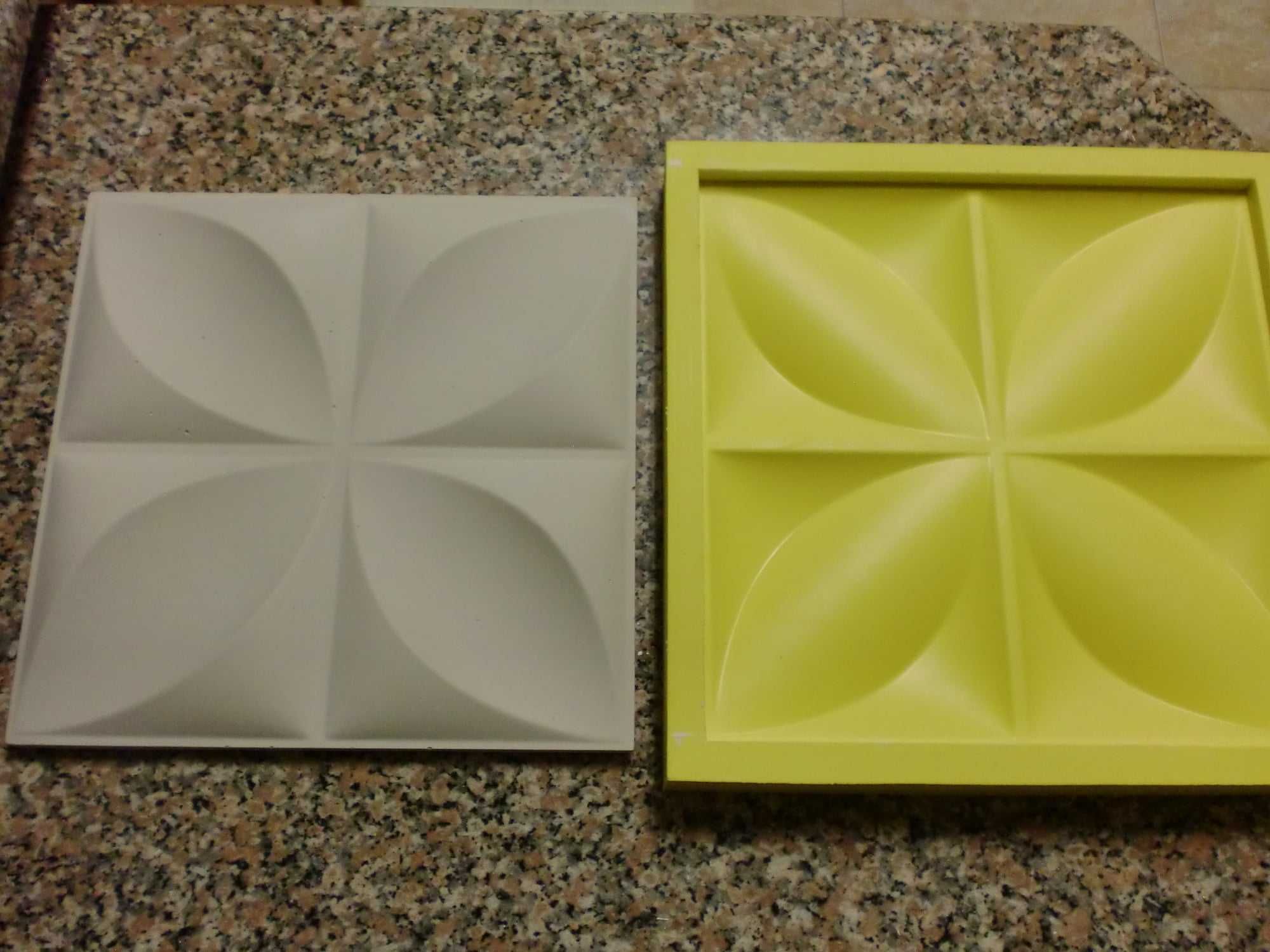 Molde 3d em Silicone Folhas