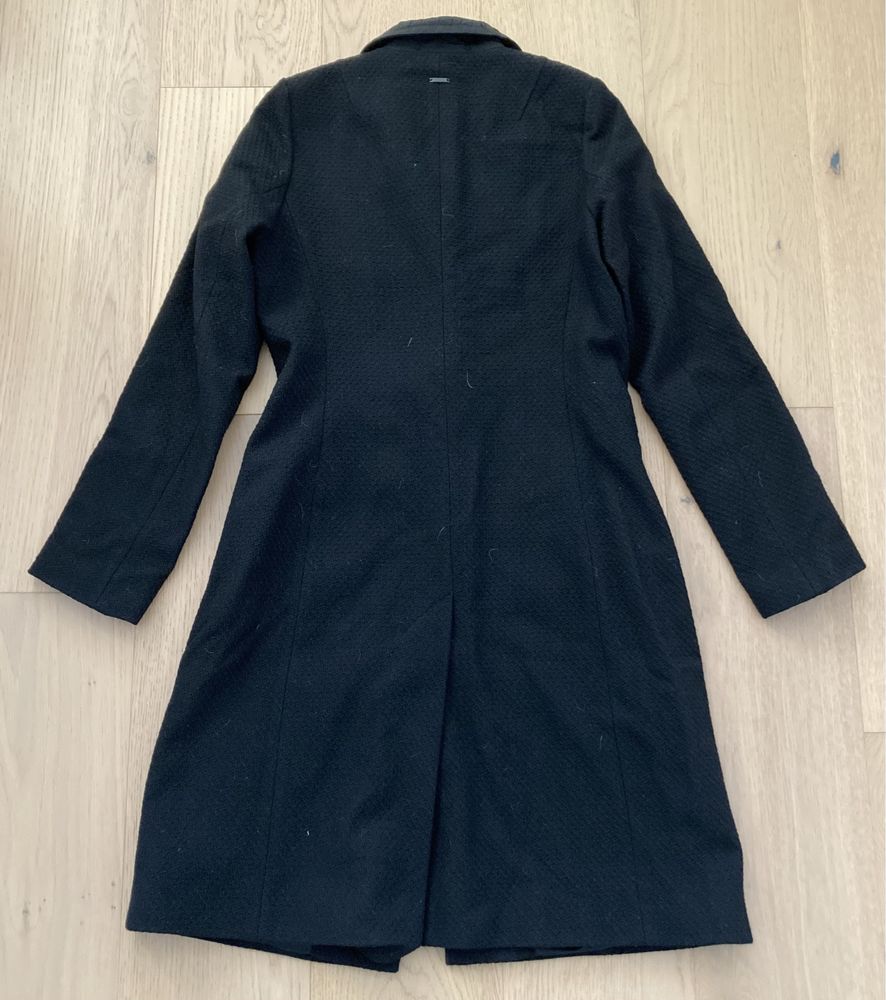 Płaszcz elegancki jesienny czarny Simple rozmiar 36 !!!