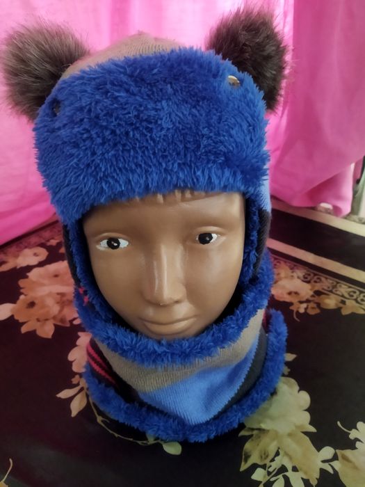 Шапка з хомутом для хлопчика