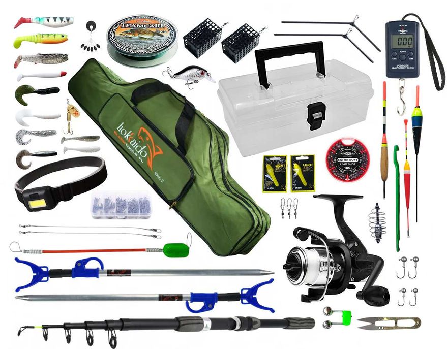 Prezent dla dziecka na Mikołaja mega zestaw wędkarski