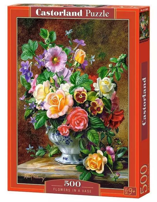 Puzzle 500 Elementów. Kwiaty W Wazonie