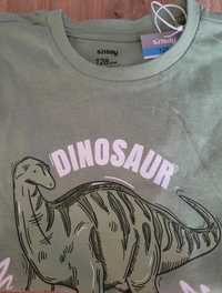 Koszulka Nowa z metką  w Dinozaura rozmiar 128