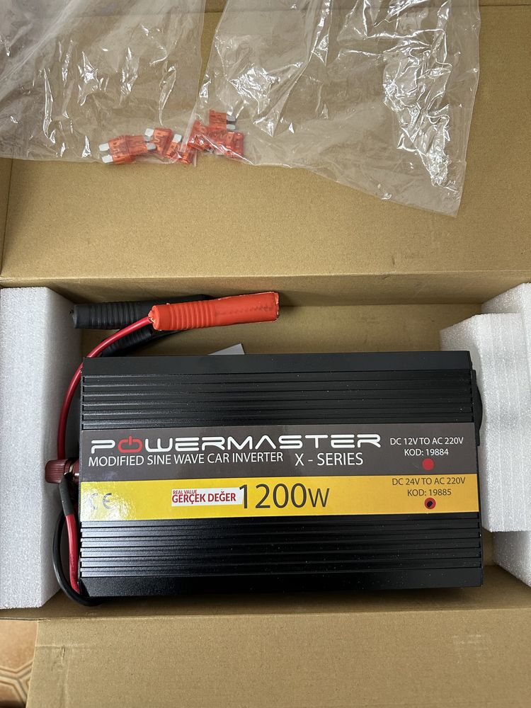 Iнвертор Powermaster 1200w 24V 220V