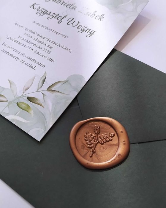 Zaproszenia ślubne + koperta (personalizowane)