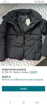 Krótka kurtka puchowa