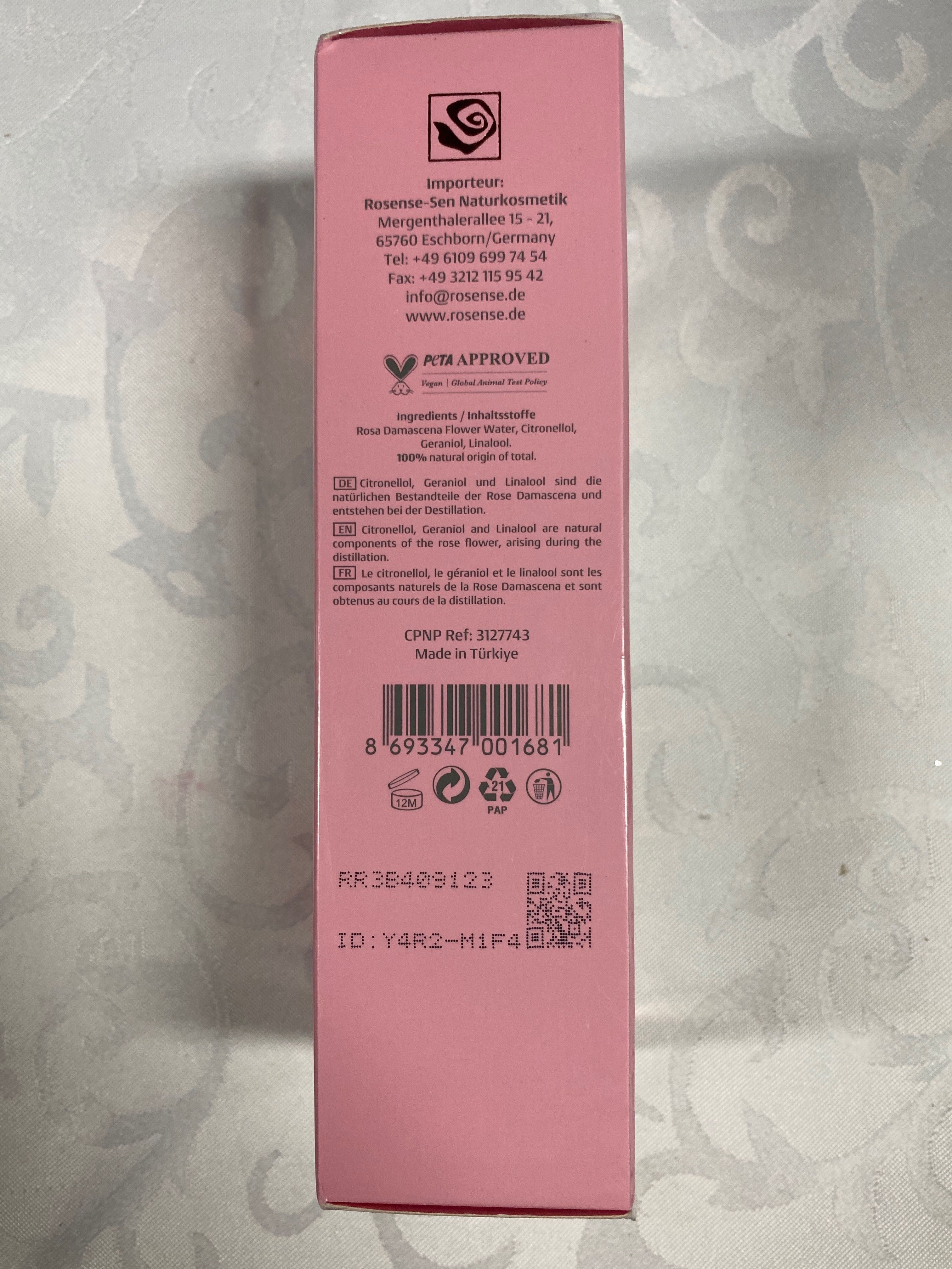Rosense woda różana tonik Niemcy 300ml