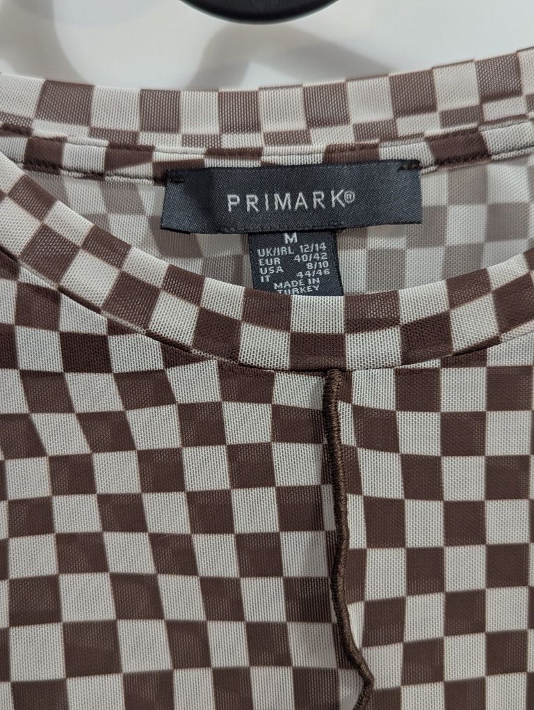 Lekka bluzka w szachownicę Primark r. M