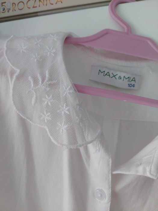 Bluzka biala dla dziewczynki