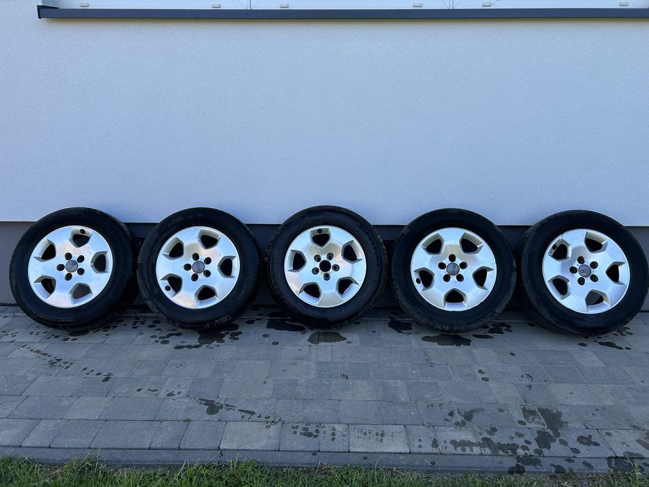 Alufelgi z oponami komplet 5 sztuk