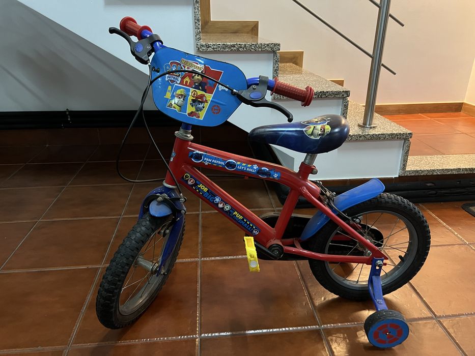 Bicicleta Patrulha Pata Menino COMO NOVA!!! 4/6anos