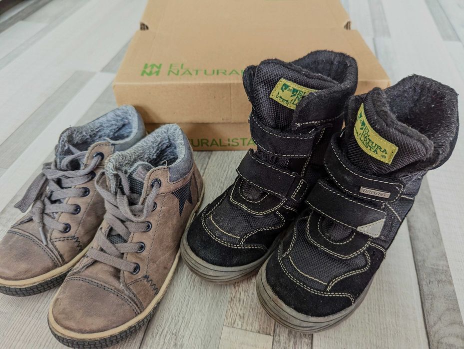 Buty zimowe Śniegowce skórzane El Naturalista r. 28