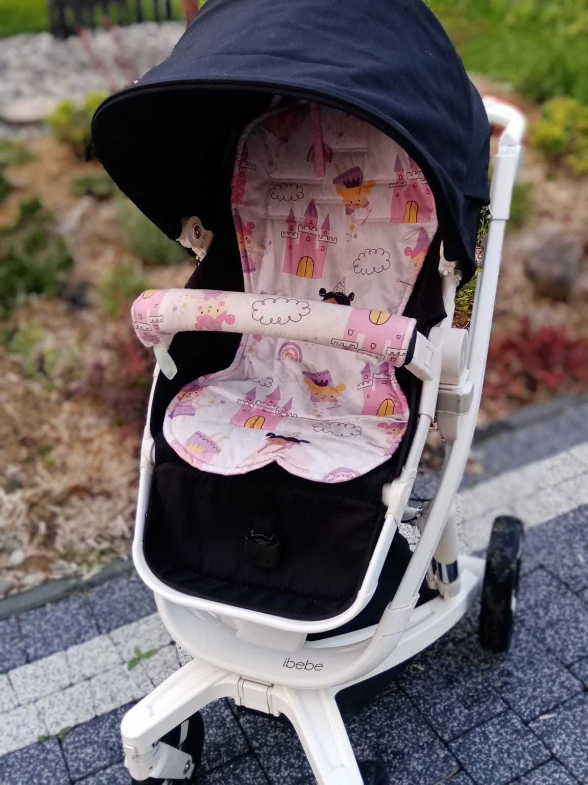 Wózek z automatycznym hamowaniem ibebe bogate wyposażenie