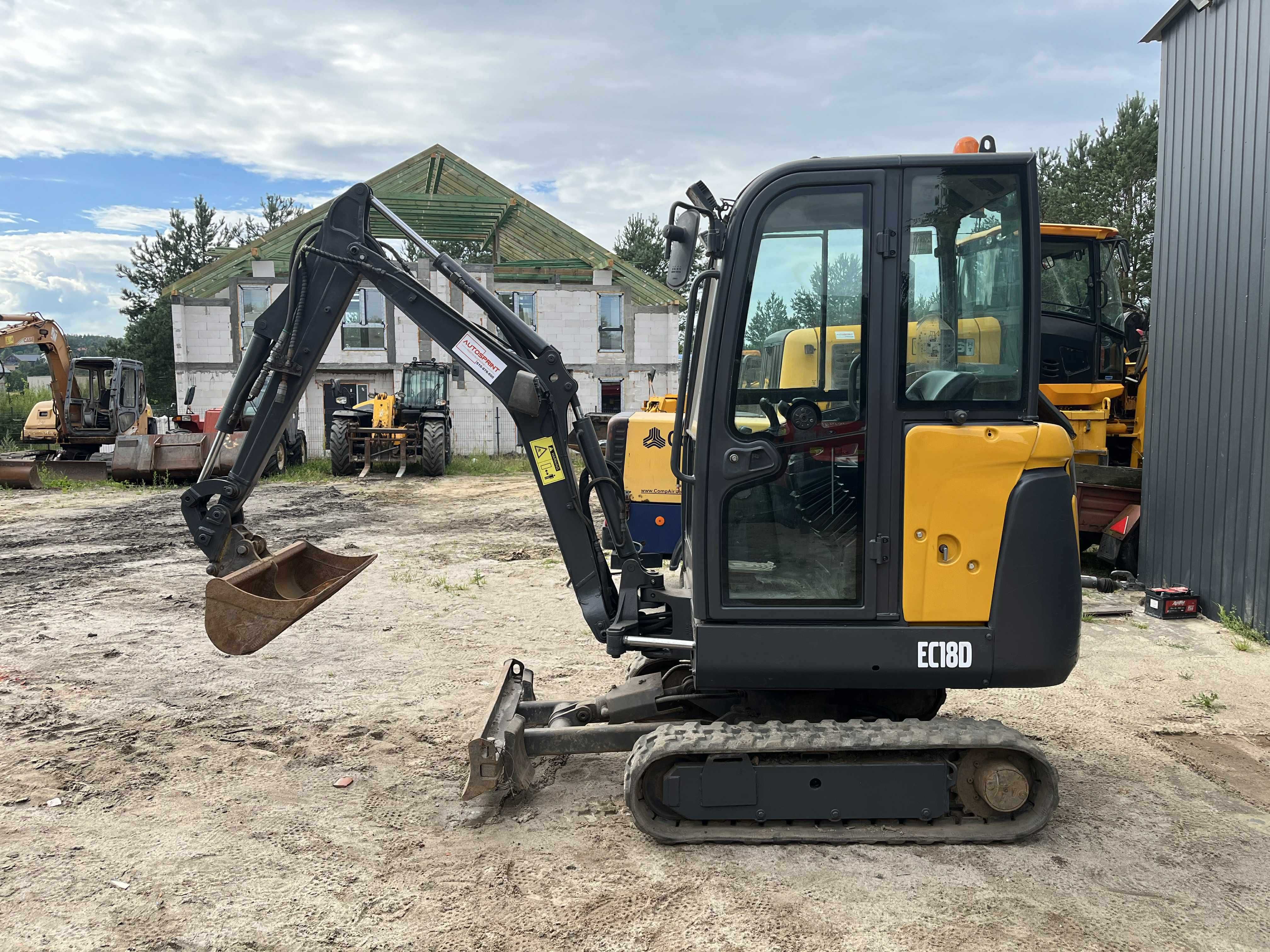 Vovlo EC18d minikoparka 2018r Sprowadzona Rozsuwane podwozie 2x hydrau