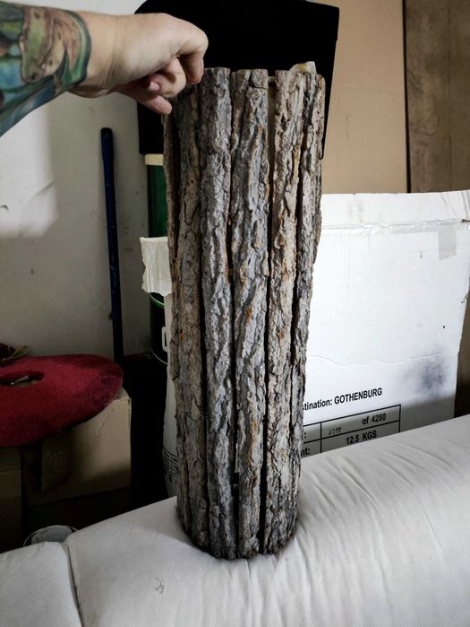 Osłonka do kwiatów z kory drewnianej