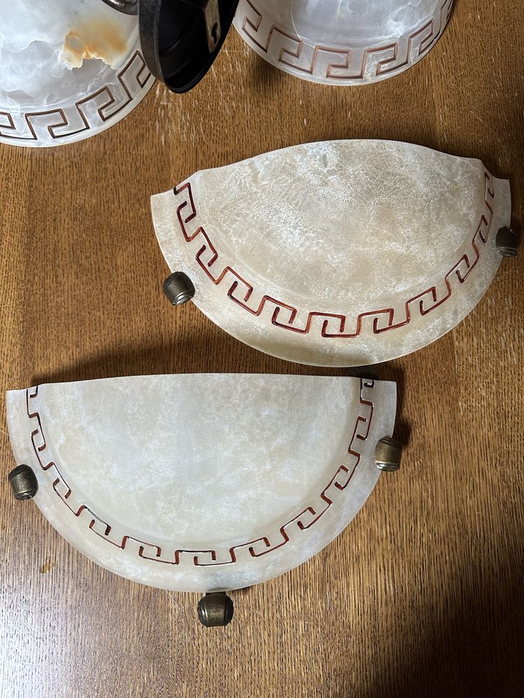 Komplet żyrandolów i lamp