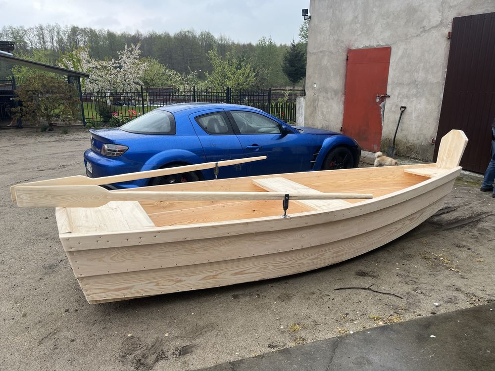 Łódka drewniana