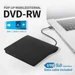 Leitor gravador CD e DVD R RW CD RW DVD ROM DVD RW externo USB NOVO