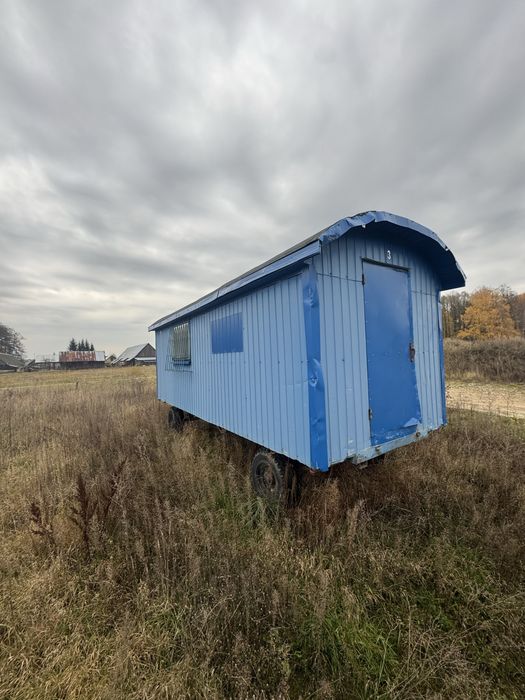 Barakowóz - Barak na kołach - przyczepa na budowe