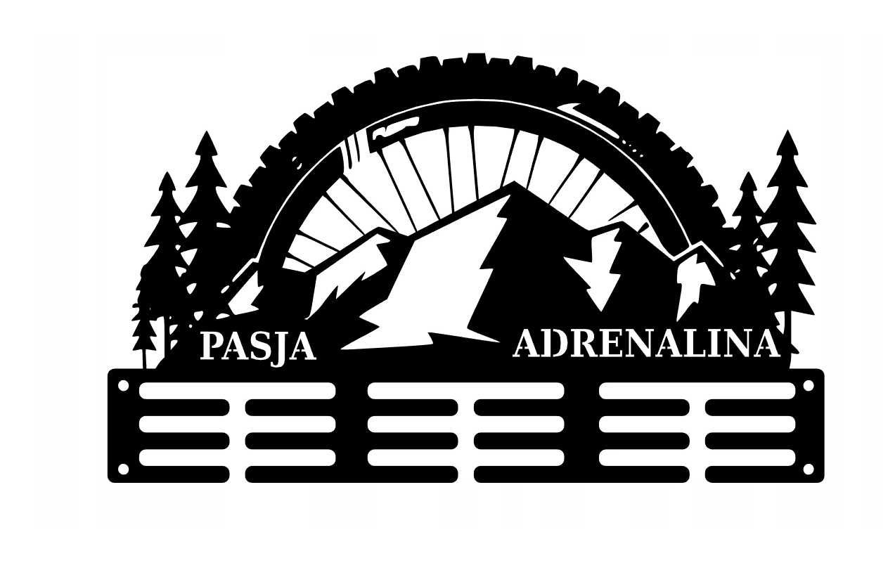 Wieszak medale PASJA ADRENALINA rower GÓRY dystanse