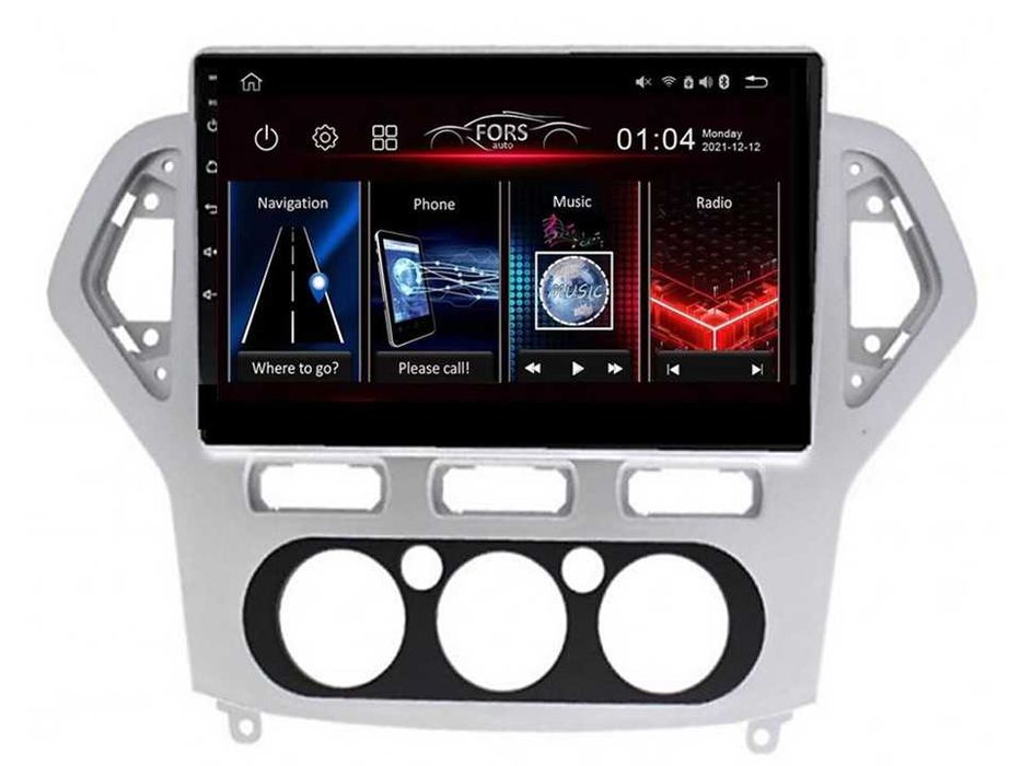 Radio samochodowe Android Ford Mondeo (10.1", silver) 2007.-2010
