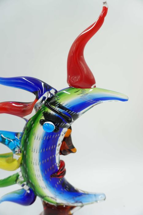 DEKORACYJNE słońce bóg słońca szkło w stylu murano