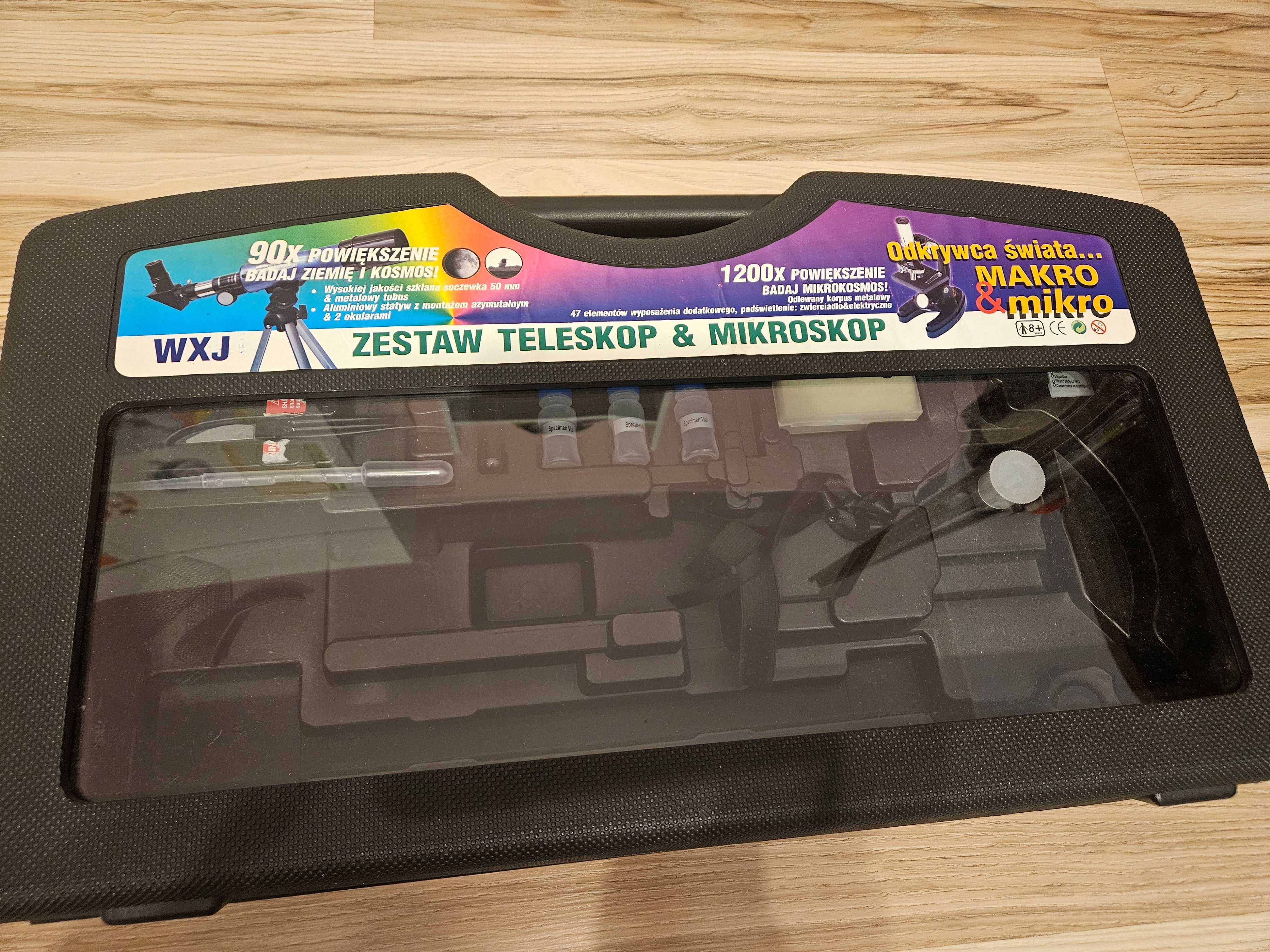Zestaw Edukacyjny 2w1 Teleskop I Mikroskop DLA DZIECI ZESTAW NAUKOWCA