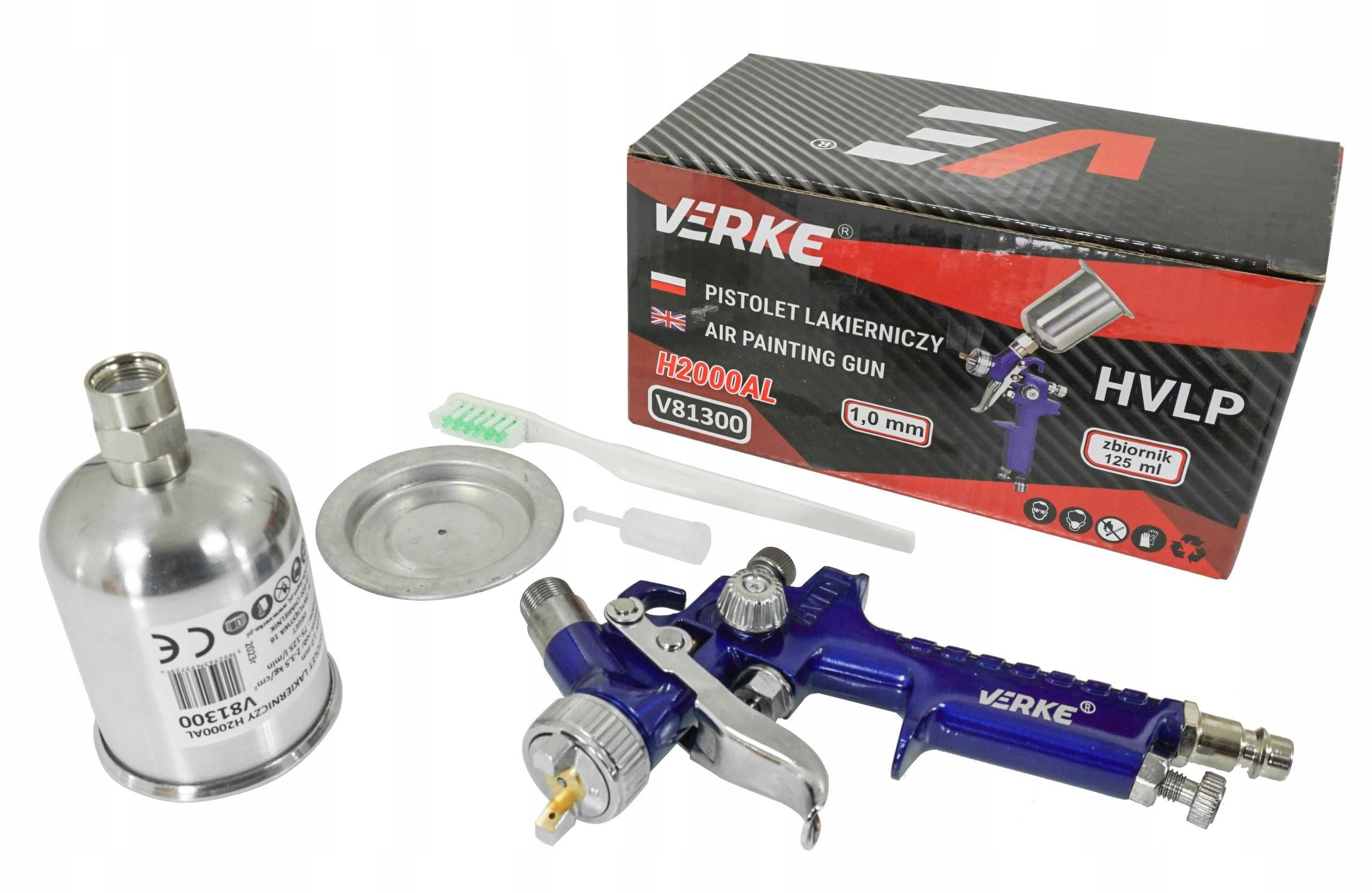 Pistolet Lakierniczy H2000AL 1,0mm 125ml Verke