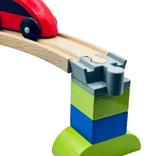 Łącznik/Adapter do Lego Duplo i torów drewnianych z Ikea Brio Lidl