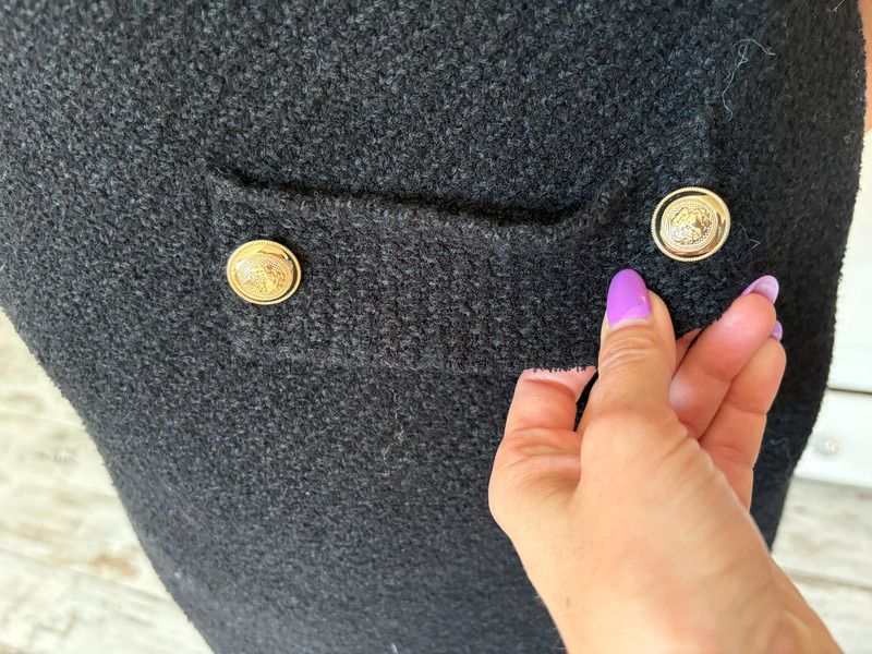 Massimo Dutti sukienka viscose dzianina dzianinowa bukla marynarski XL